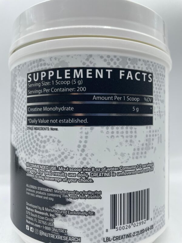 Creatina Nutrex 200 servicios