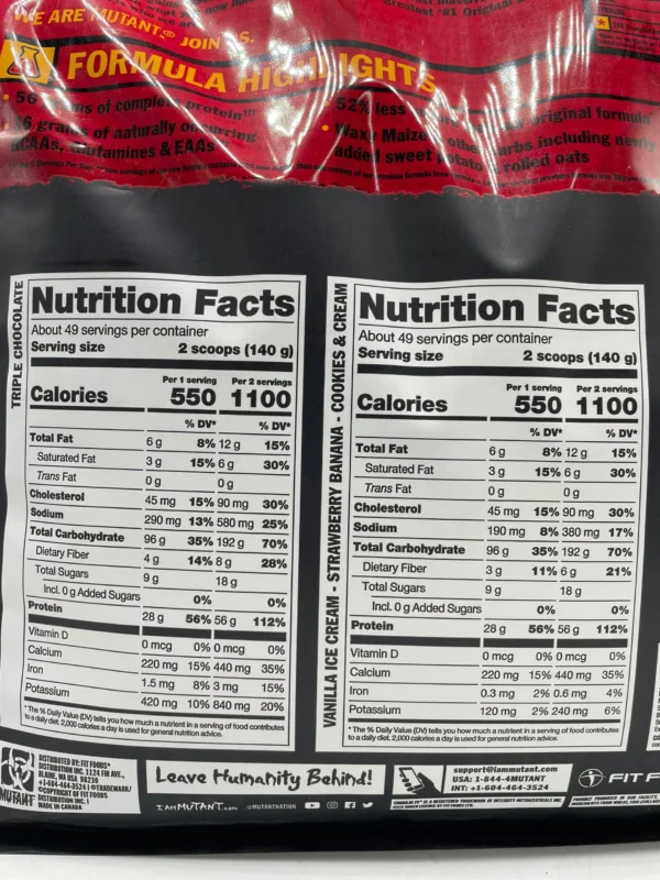 MASS 15 LBS – Muscle Mass Gainer – MUTANT