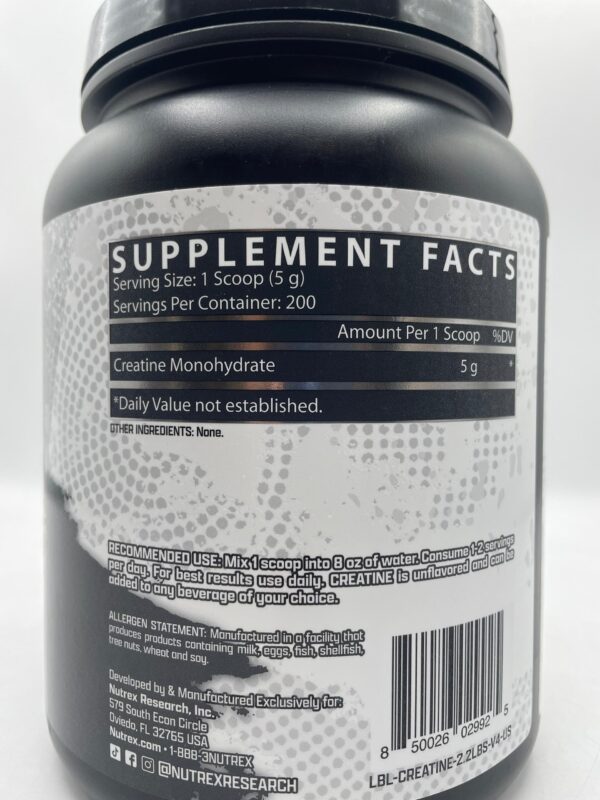 Creatina Nutrex 200 servicios